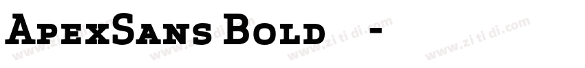 ApexSans Bold   粗体字体转换